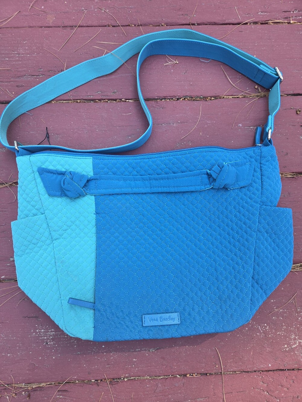 Vera Bradley Blue-Teal Quilted Crossbody Bag